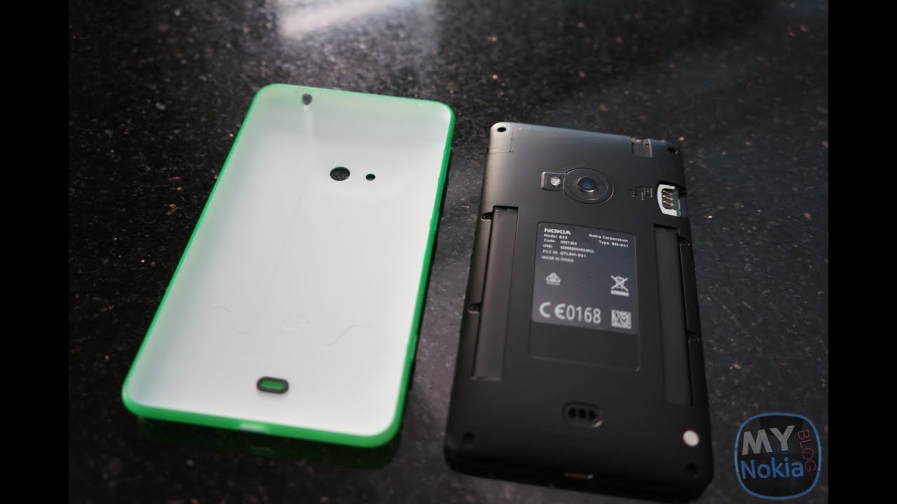 Как снять заднюю крышку на Lumia 625 и вставить SIM-карту/Micro SD