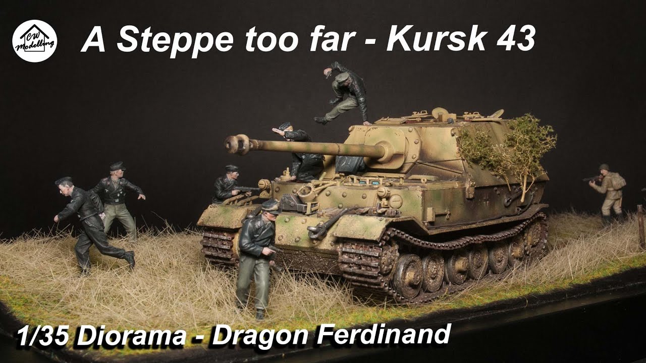 1/35 WW2 Diorama (Full build with realistic scenery)  - A Steppe too far -  Kursk 1943
