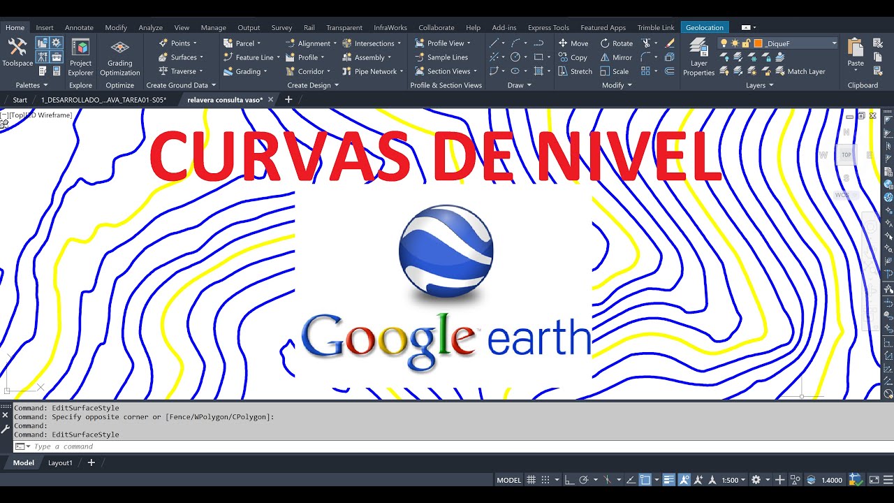 Curvas de Nivel desde Google Earth con Global Mapper y AutoCAD Civil 3D [Paso a Paso]