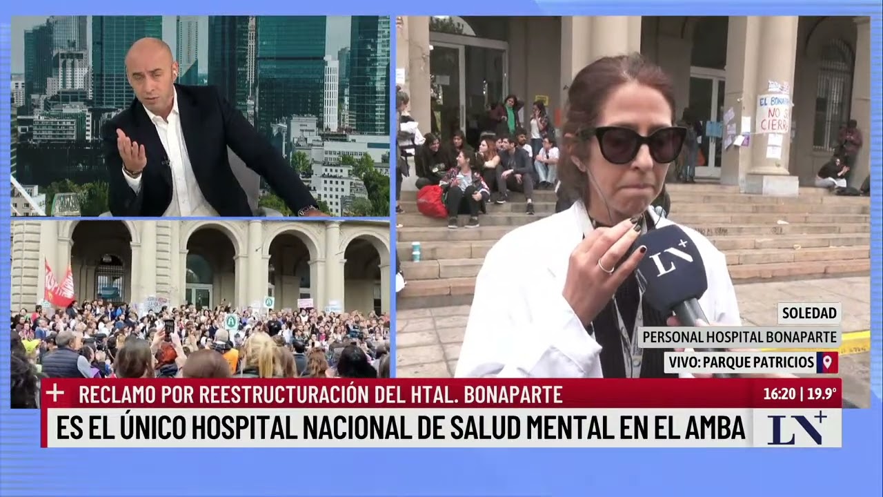Reclamo por reestructuración del Hospital Bonaparte: es el único de salud mental en el AMBA