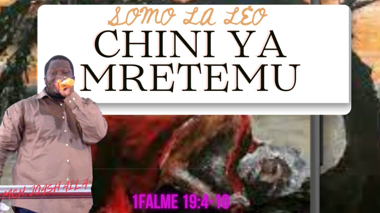 INUKA UENDE, TOKA CHINI YA MRETEMU-MCH JOASH AILA.