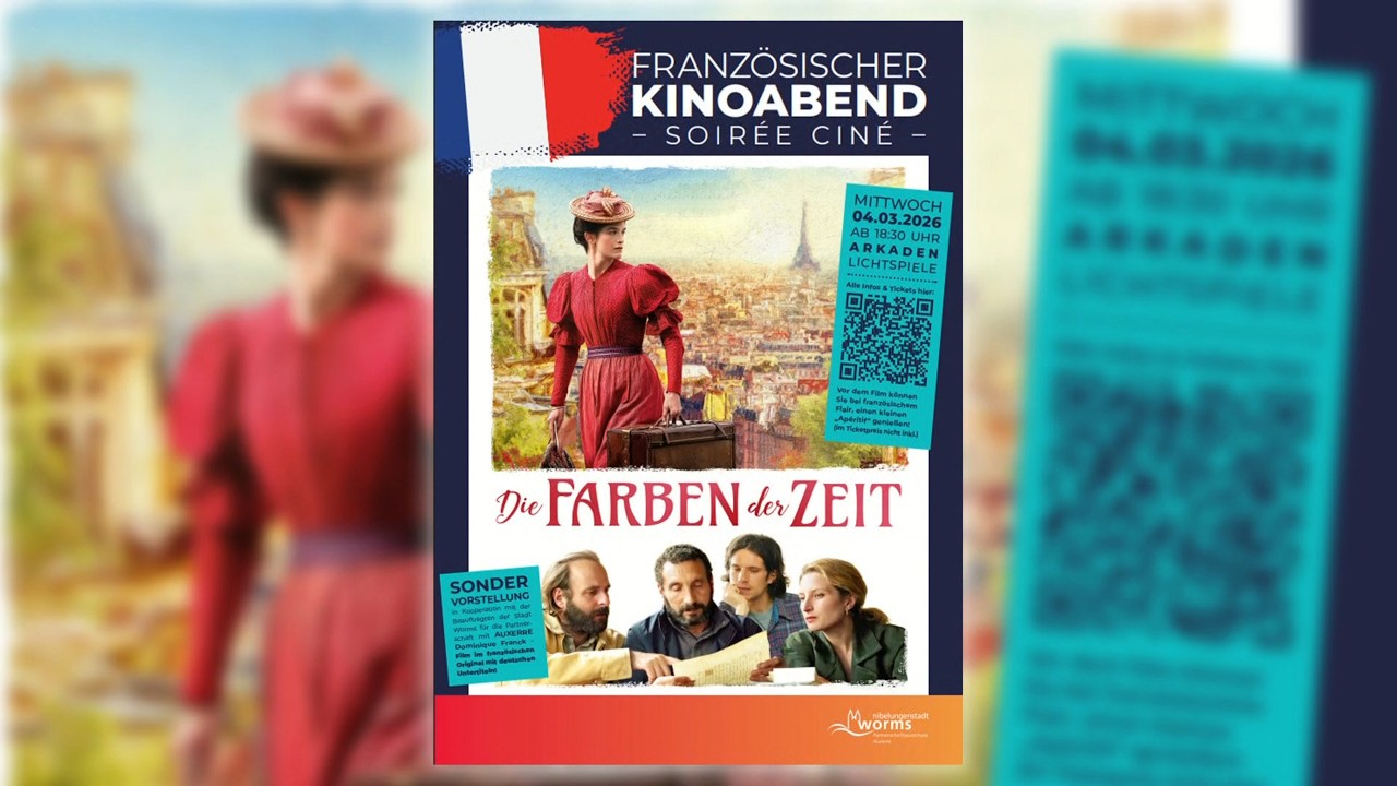 Soirée Ciné - Französchischer Filmabend in den Arkadenlichtspielen Worms.