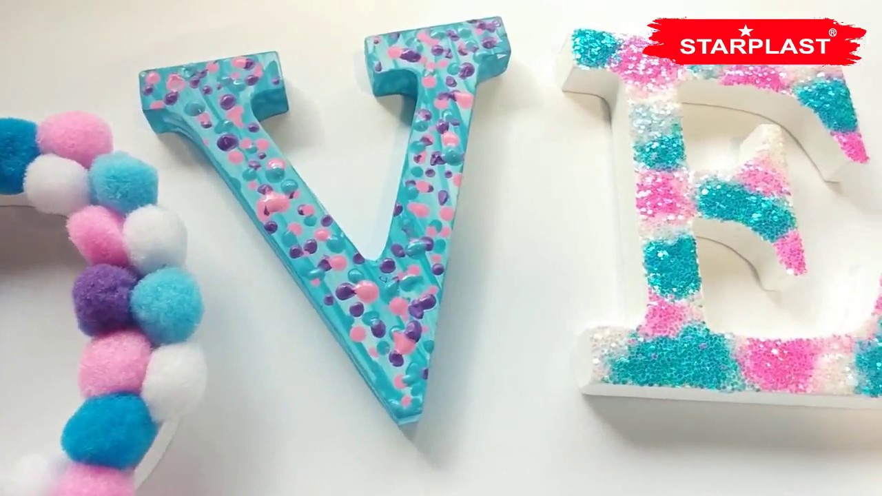 Letras de madera decoradas - STARPLAST