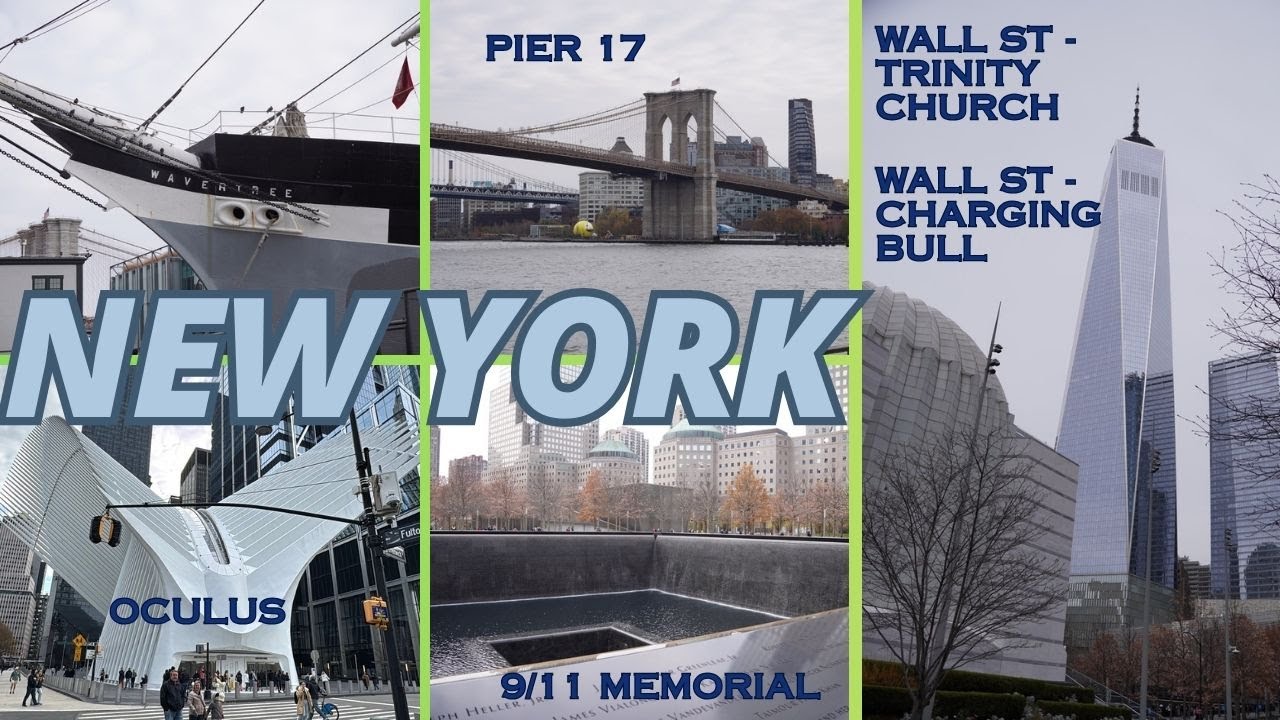 New York 11/23/2025 9/11 Memorial, Wall st, Oculus, Survivor Tree, Brooklyn Bridge, Pier 17