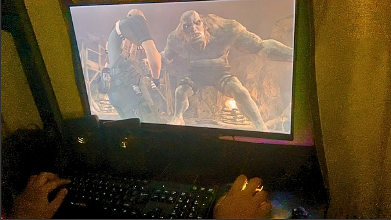 El Gigante Boss Fight Resident Evil 4 [HARD MODE] #pov