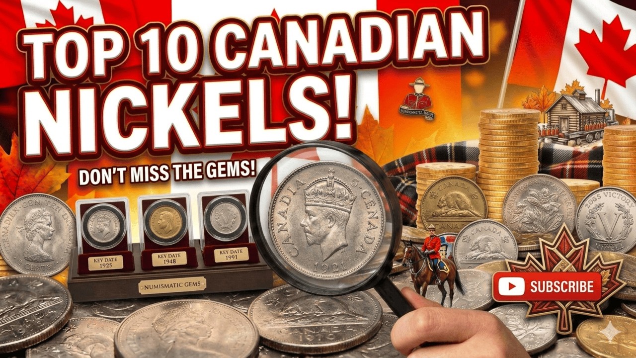 Top 10 Most VALUABLE Canadian Nickels Worth A FORTUNE! 🇨🇦💰