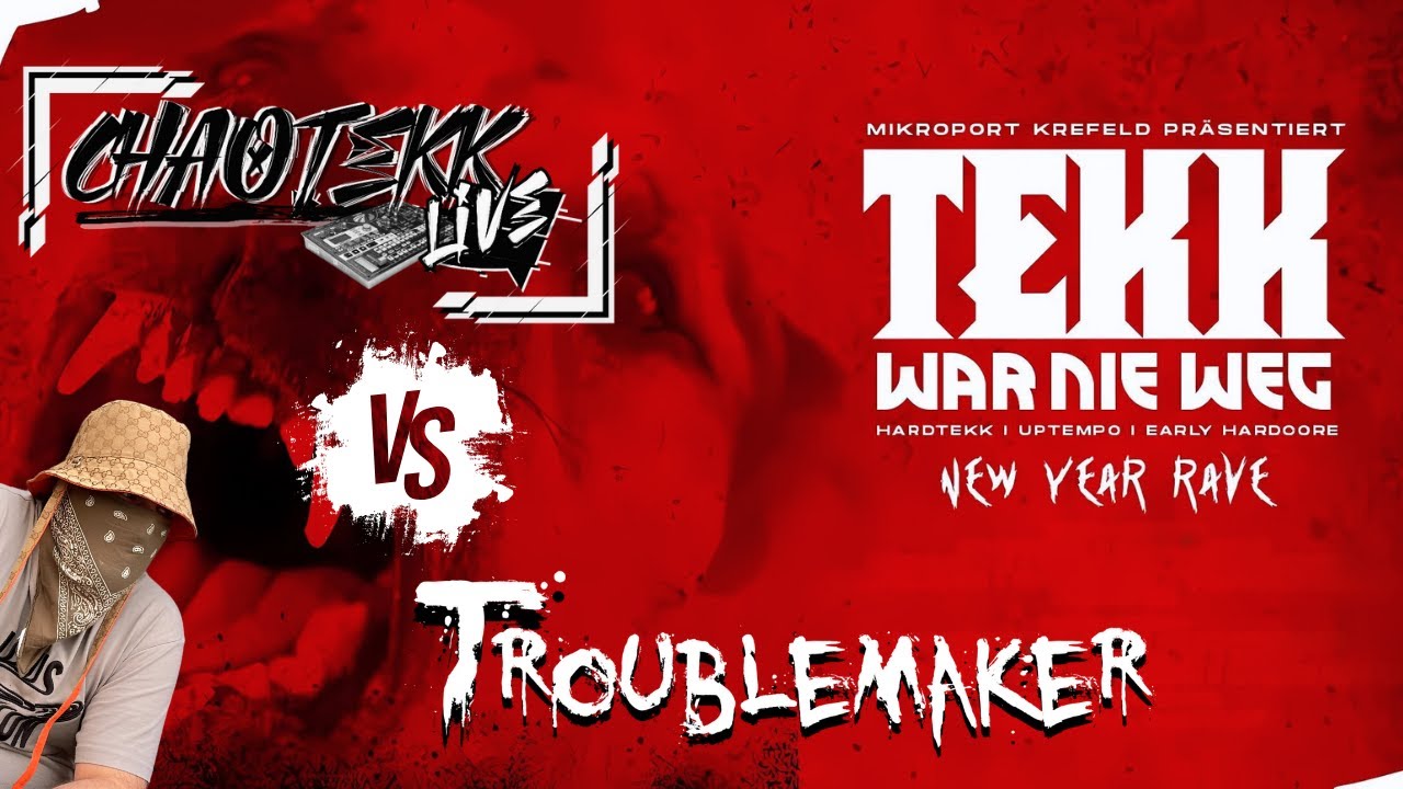 Chaotekk Live vs. Troublemaker Live @ Tekk war nie Weg New year Rave Mikroport Krefeld 11.01.2025