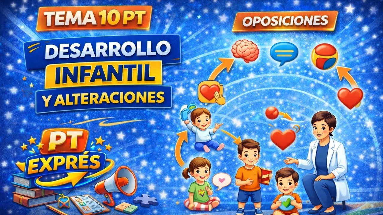 TEMA 10 PT | Desarrollo Infantil y Alteraciones del Desarrollo explicado fácil (Oposiciones PT)