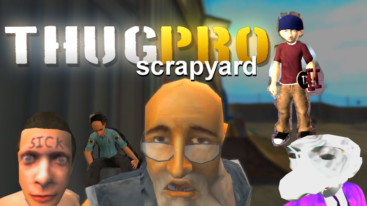 a bunch of scrapped THUG Pro moments