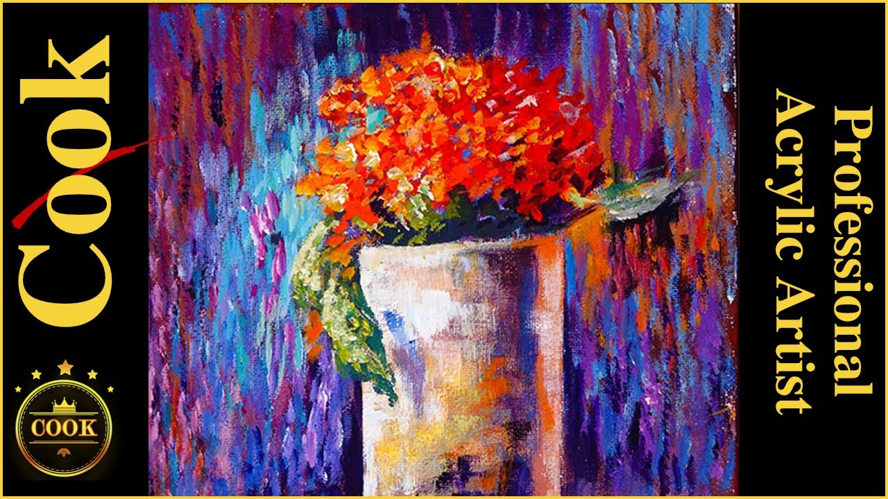 Capturing the Wow Factor  Painting a Vase of Flowers in Acrylics for Beginners