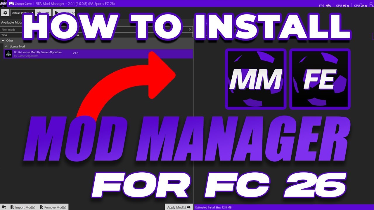 How To Install FIFA Editor And Mod Manger For FC 26