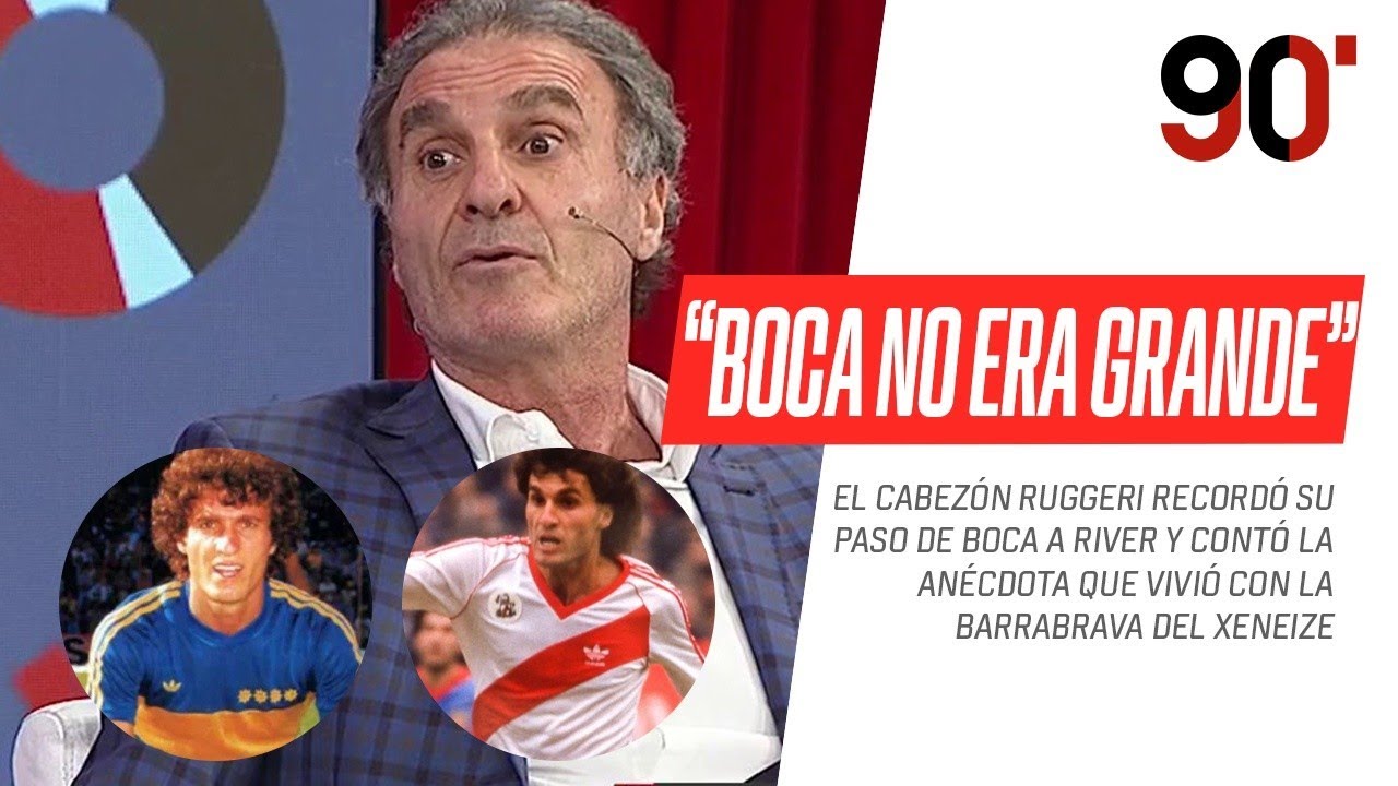 ¡TREMENDO! #Ruggeri recordó su paso de #Boca a #River y revivió ¿los aprietes? de la barrabrava