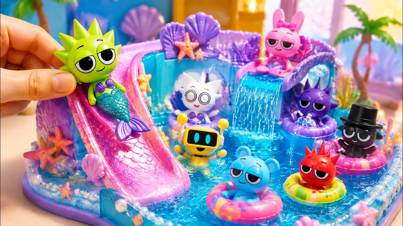Аквапарк в стиле русалки своими руками для Спрунки! 🧜‍♀️💦 Забавные поделки для мини-бассейна