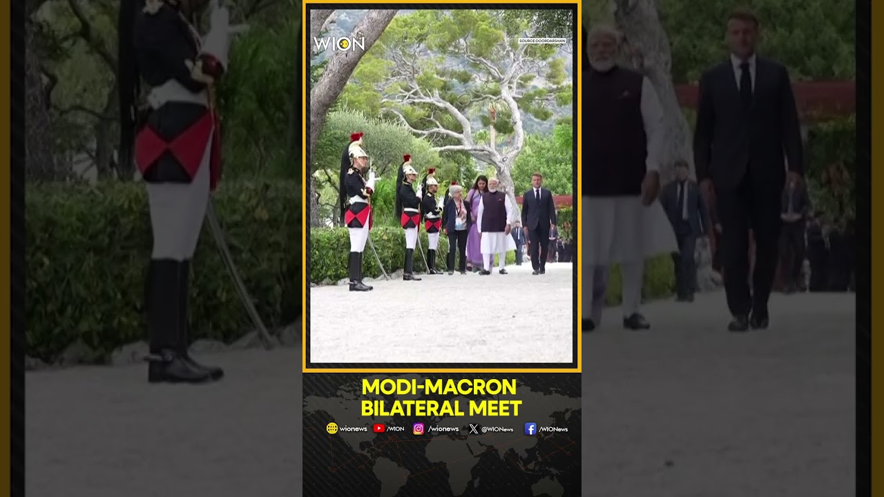 French President Macron, Indian PM Modi Hold Talks in Nice&rsquo;s Villa Kerylos | WION Shorts