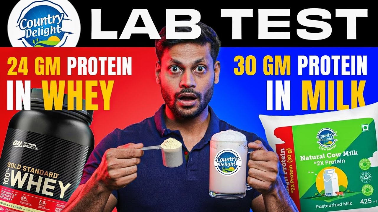 💪 30g Protein in ₹50?! 🥛 Country Delight High Protein Milk 🧪 Lab Test Results SHOCKING 😱