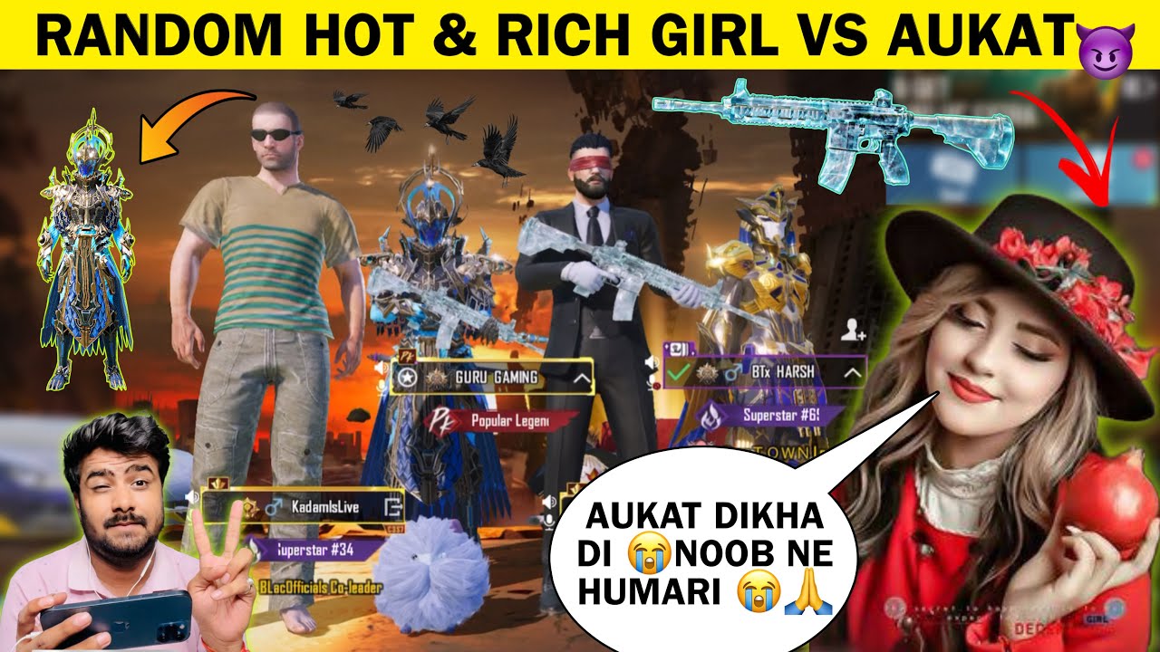 Random 3 Girl's with X-Suit In My Lobby And Trolled 50RP MAX & MYTHIC OUTFITS 90/70 uc can $10 bgmi
