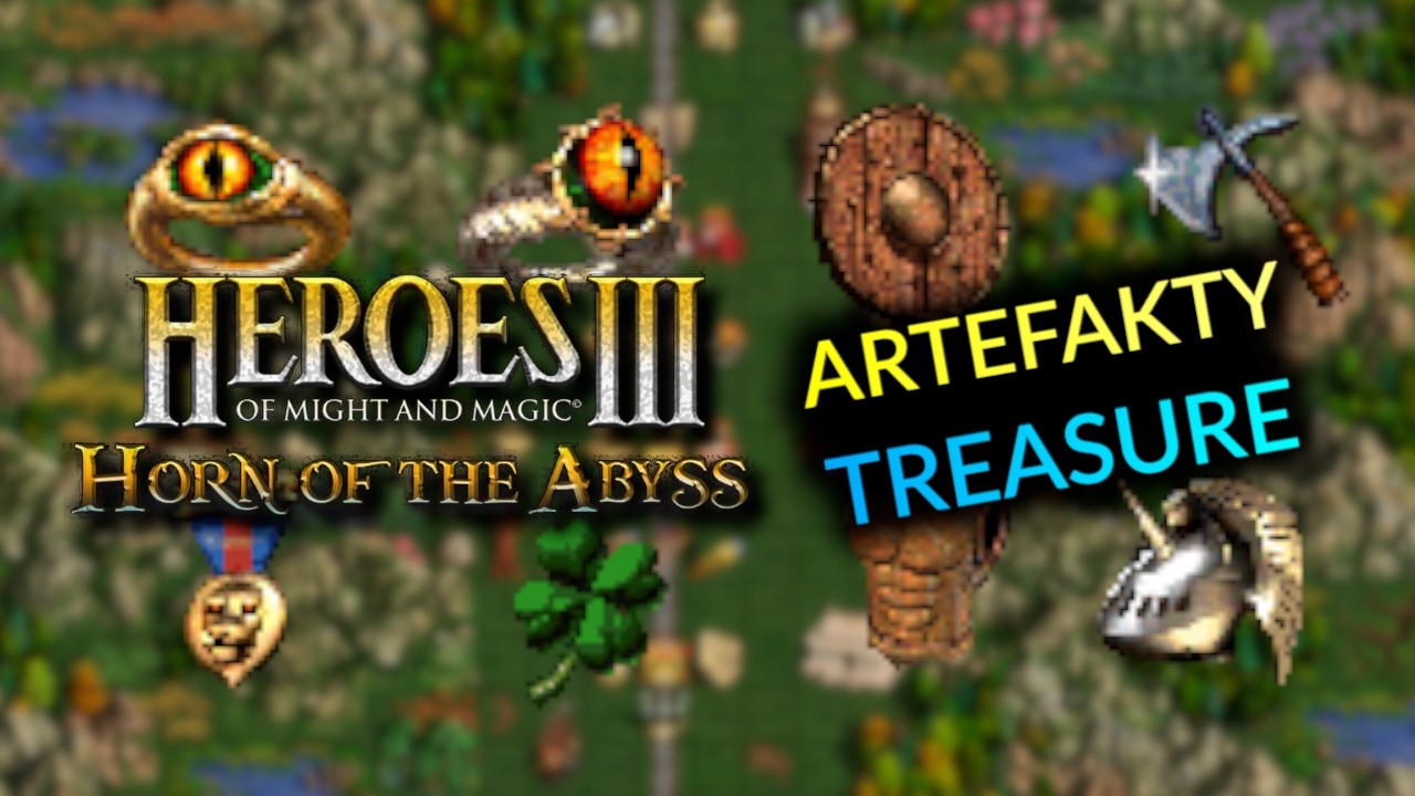 Jakie są artefakty TREASURE w HEROES 3?