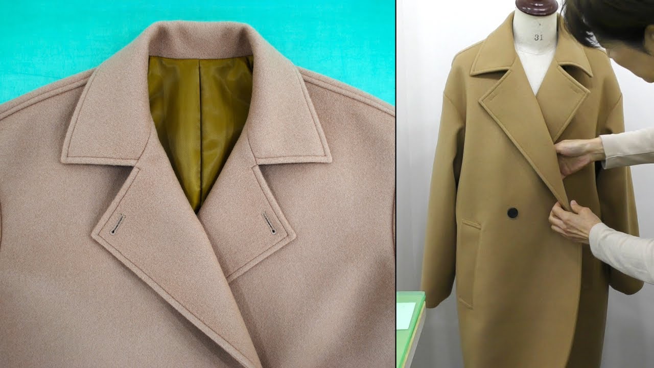 How to Sew a Coat Collar 🧵✂ Tips for Beginners