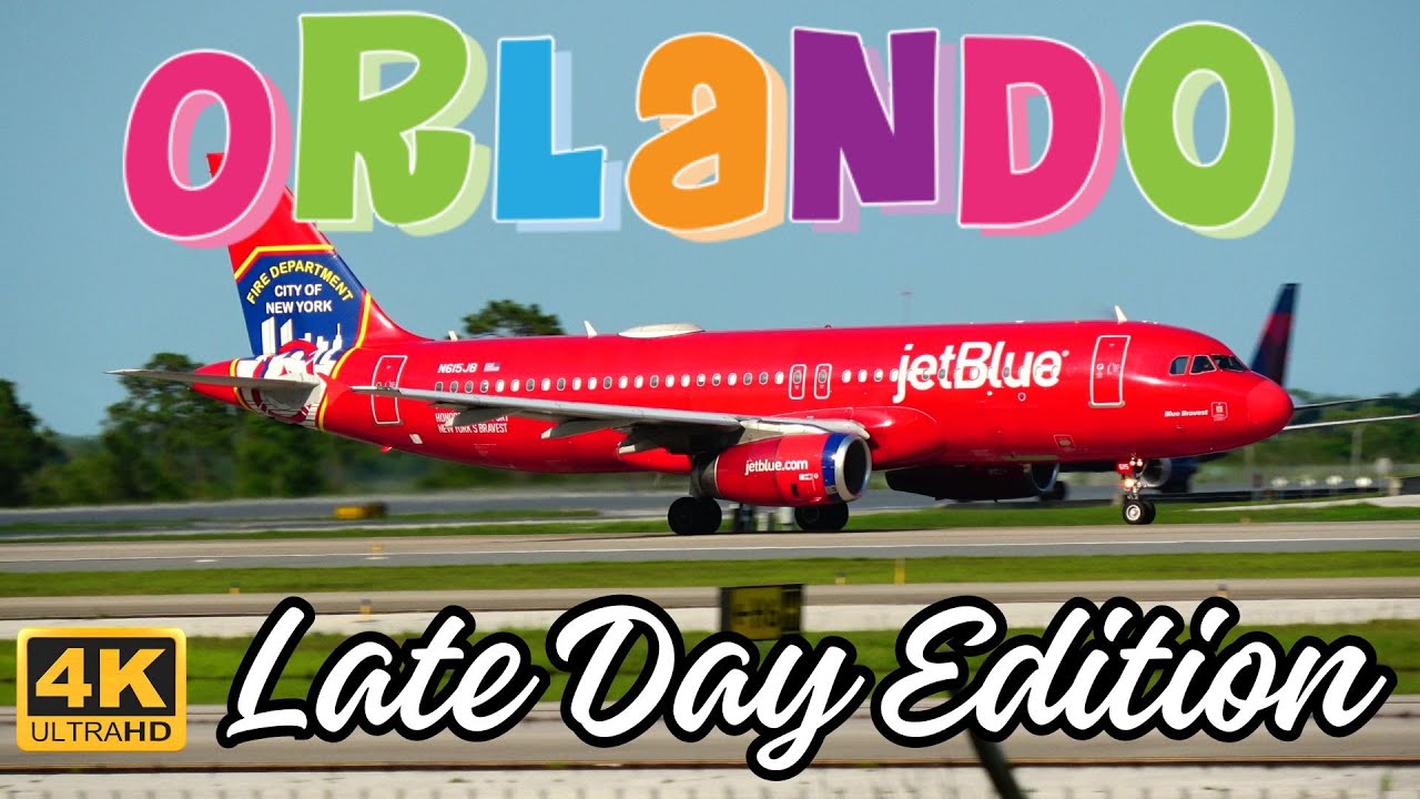 #4K LATE DAY EDITION 5/24/24 ORLANDO INT'L AIRPORT #aviation #new #plane #best #popular #airport