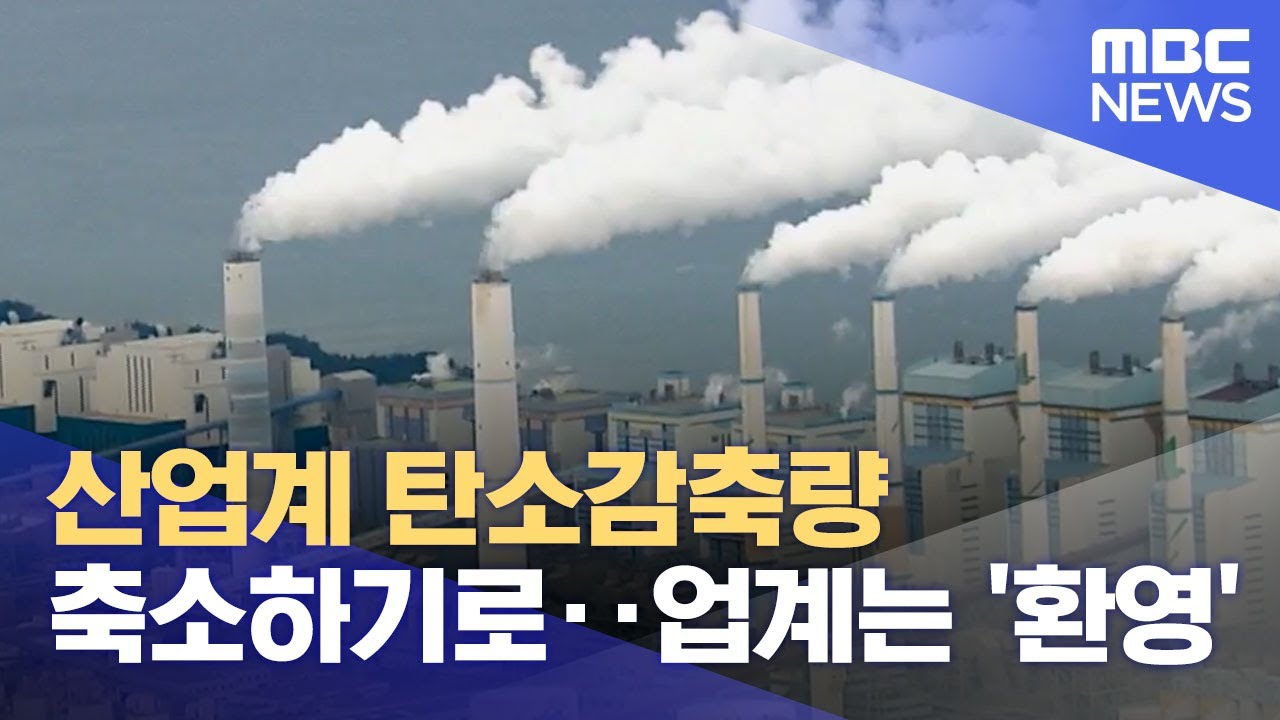 산업계 탄소감축량 축소하기로‥업계는 '환영' (2023.03.21/뉴스데스크/MBC)