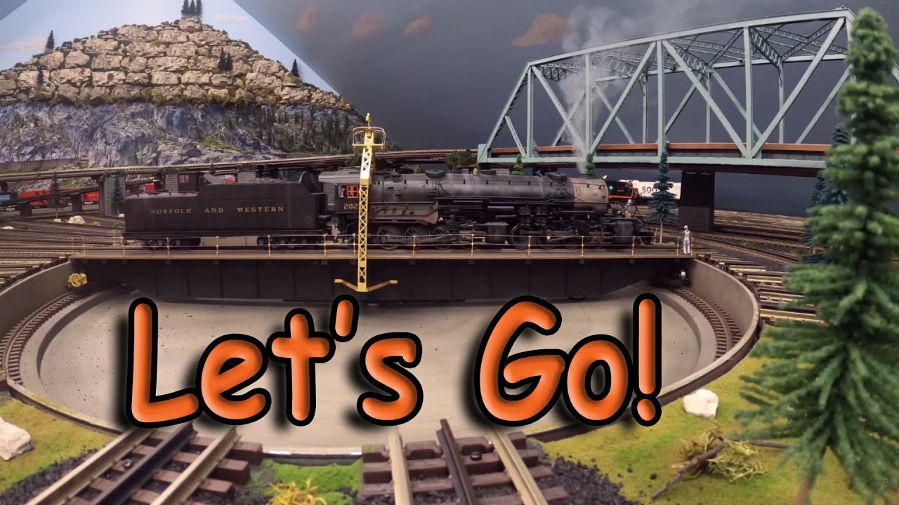 Let's Go! Beautiful Steam Train Run Session - Running the 2-8-8-2 Model Steam Train on the Layout!