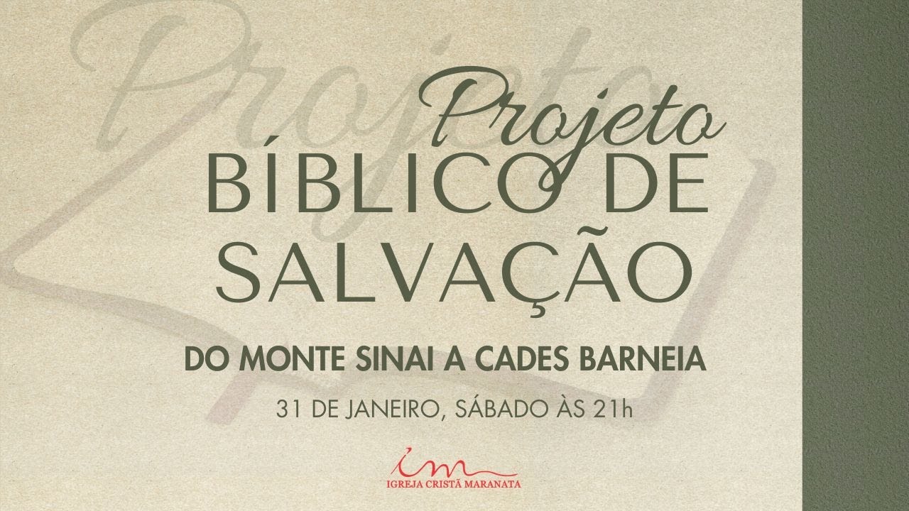 31/01/2026 - [Projeto Bíblico de Salvação] - ICM - 