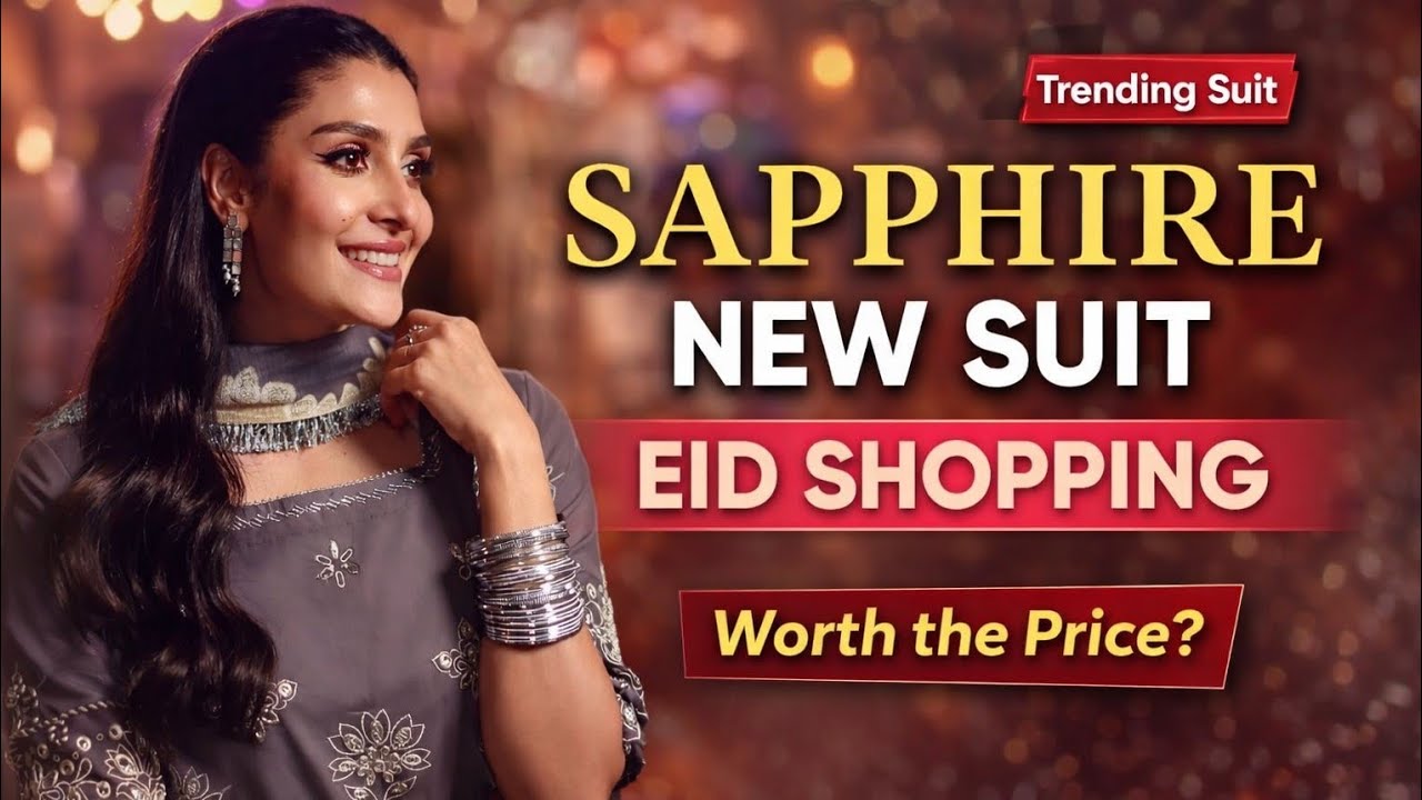 Sapphire Ka Beautiful Grey Suit | Online Order Reality | Eid Shopping Vlog