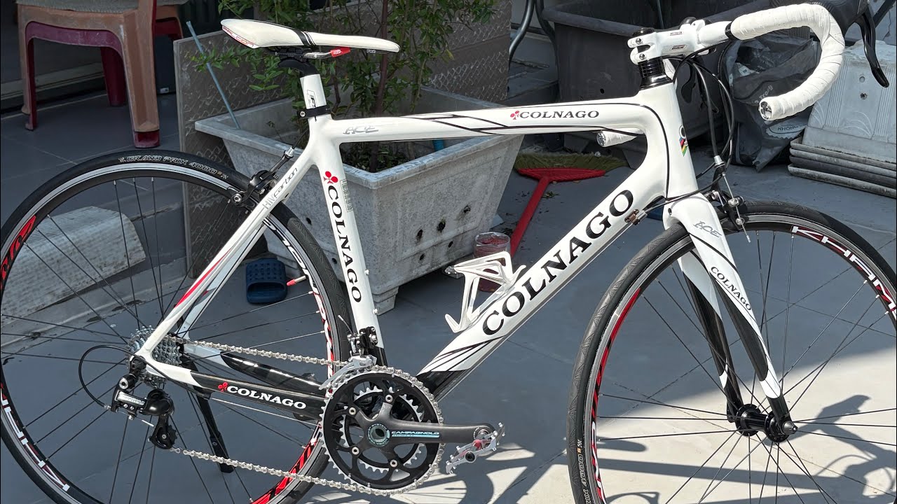 (21/1) Siêu phẩm Xe đạp Đấu Giá COLNAGO ACE Carbon full Campagnolo Sx tại Ý. 0975158377