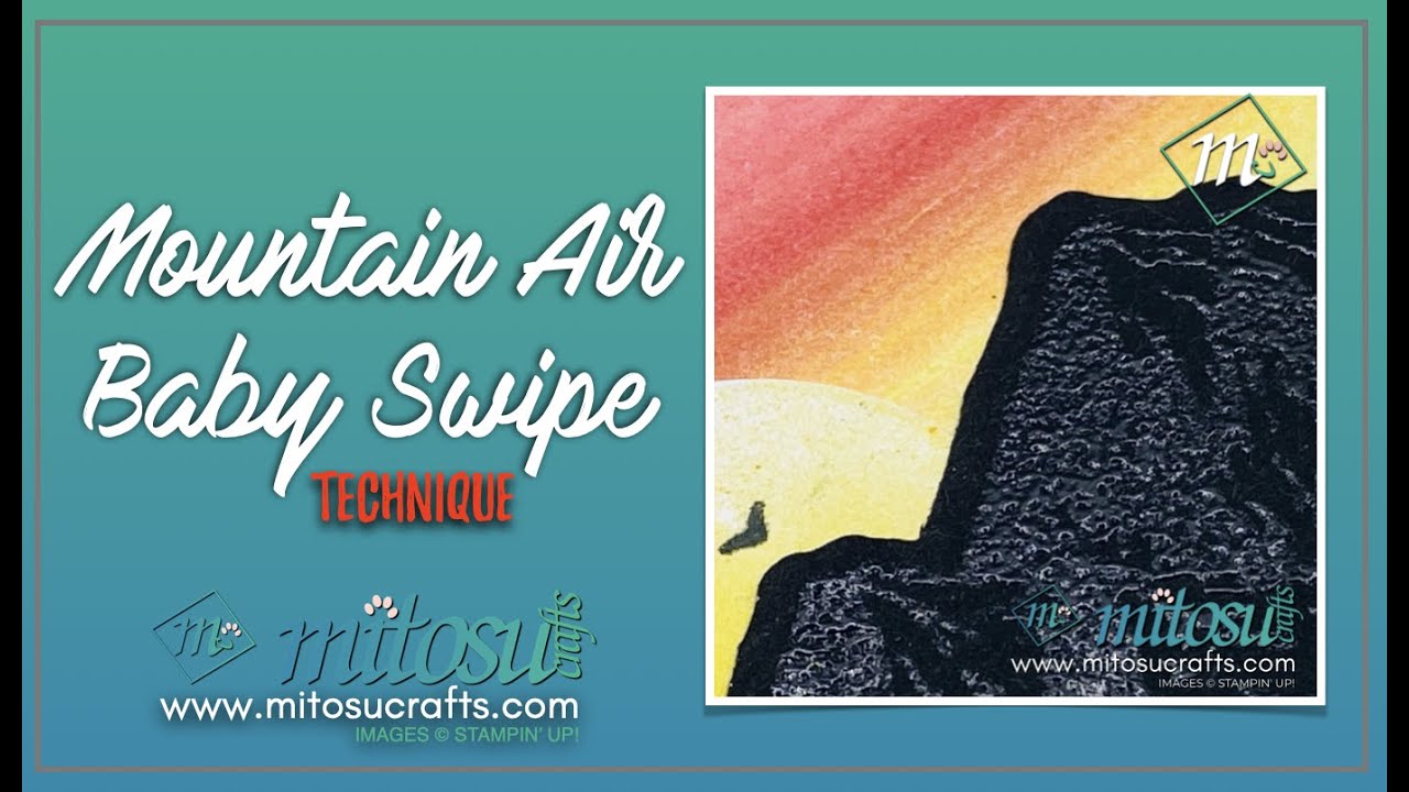 Cardmaking Technique You MUST Try For Silhouette Sunset Scene | Baby Swipe Technique Stampin Up!