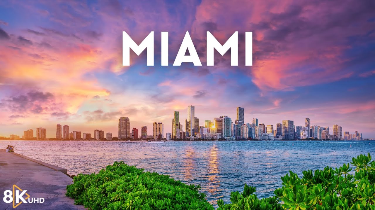 Miami 8K | Luxury Beach Lifestyle of Cars, Clubs & Illusion