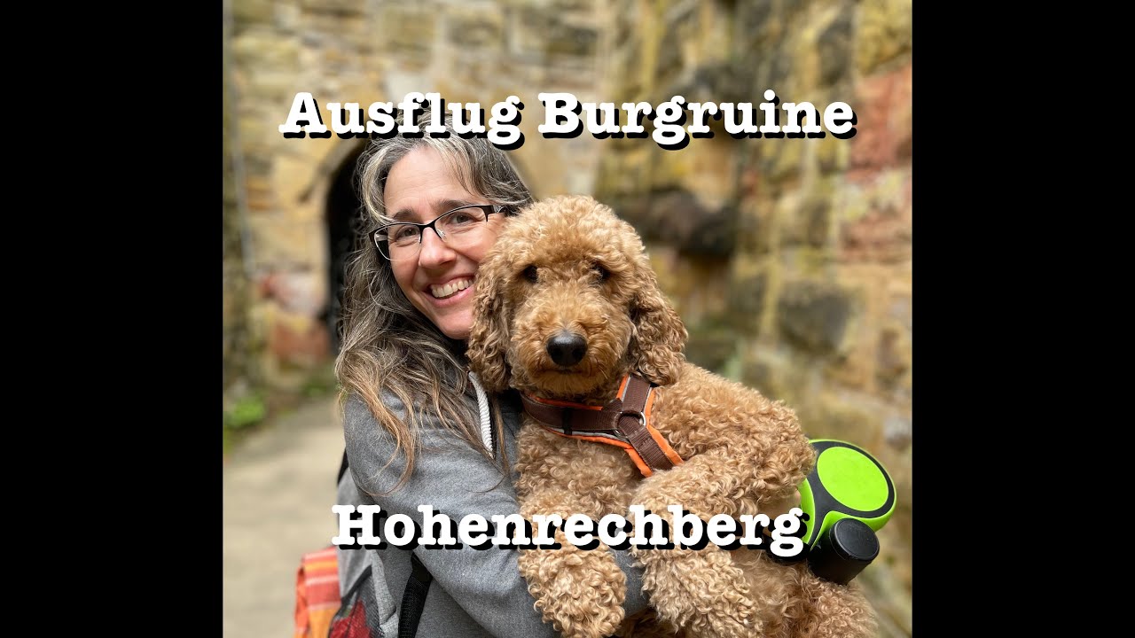 Wanderung mit Pudel Cleo / Ausflug zur Burgruine Hohenrechberg