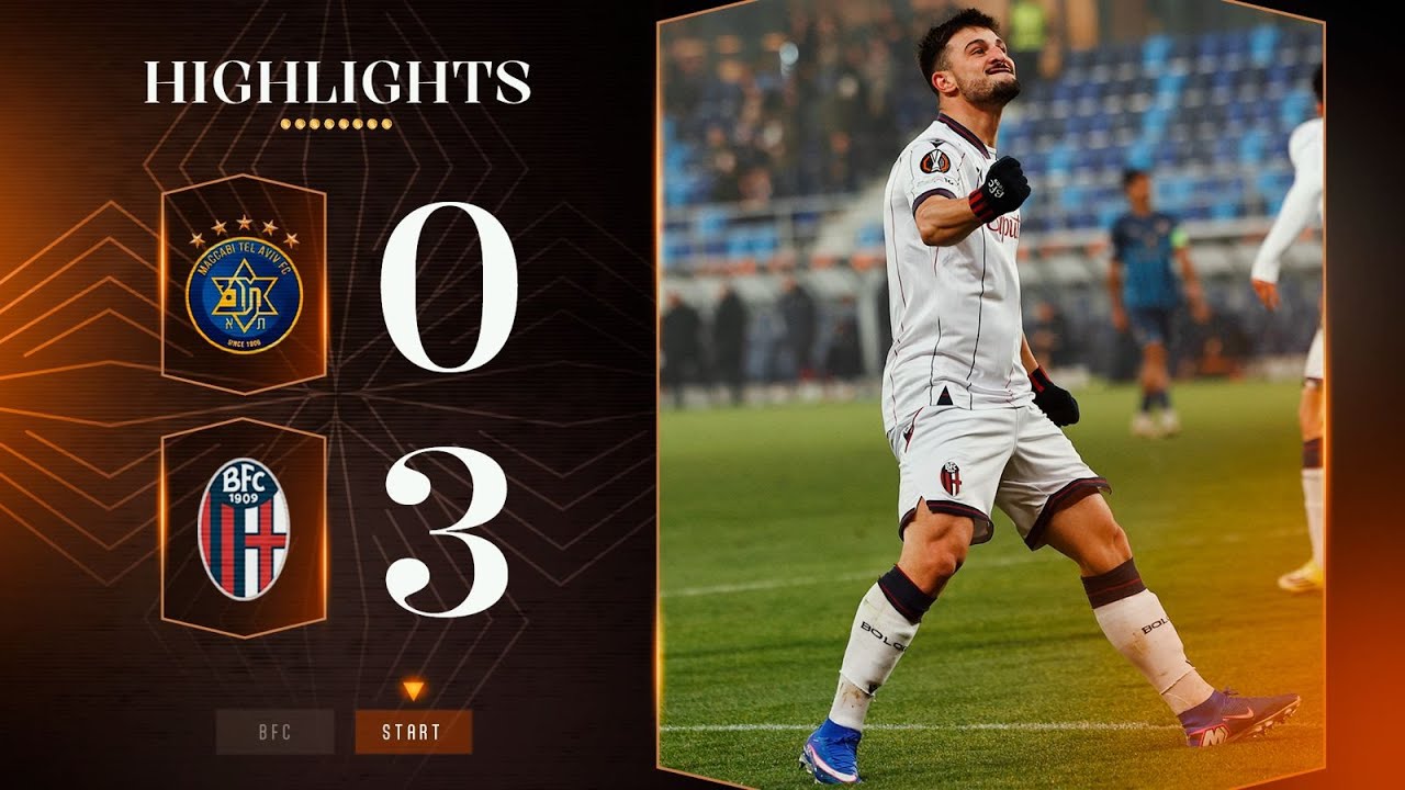 Maccabi Tel Aviv-Bologna Europa League | Highlights