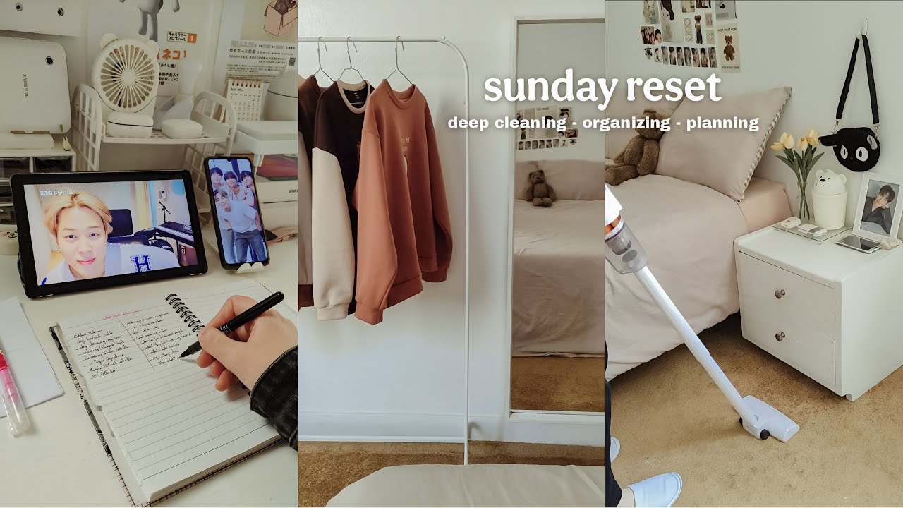 Productive Vlog: Deep cleaning my room, planning, watching anime, mini room tour 🌷 Aesthetic Vlog