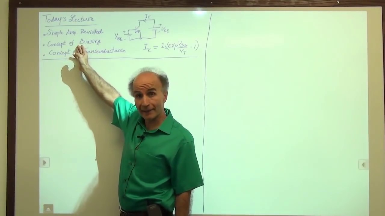 Razavi Electronics 1, Lec 15, Transistor Biasing, Transconductance