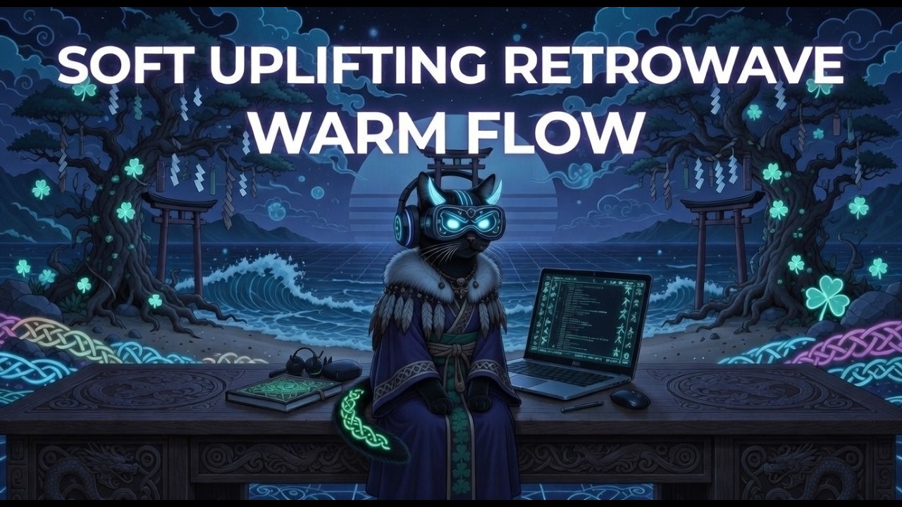 Soft Uplifting Retrowave | Warm Flow for Deep Coding & Focus
