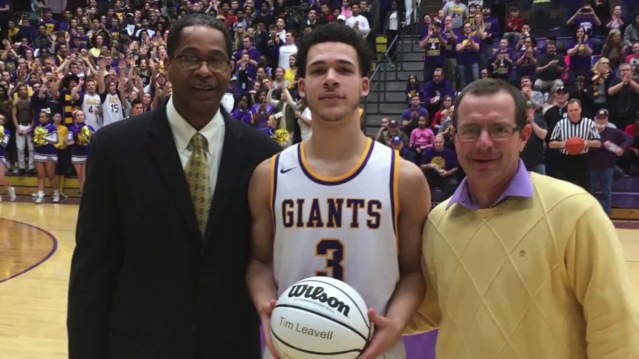 Tim Leavell's record 55 points in a single game!  Giant record!