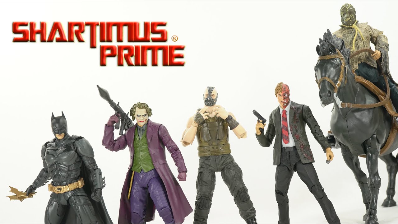 DC Multiverse Batman The Dark Knight Trilogy Bane Joker Two Face McFarlane Toys Action Figure Review