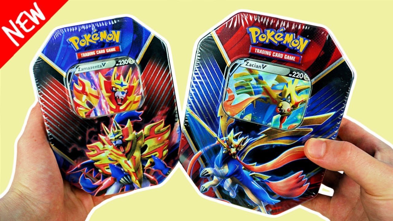 The LEGENDARY POKEMON Legends of Galar Tin Opening! Zacian V & Zamazenta V Promos