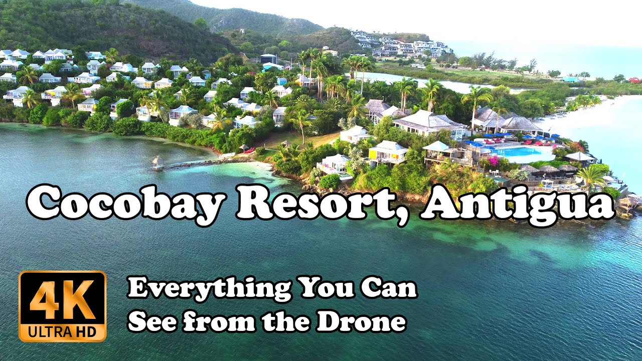 Cocobay Resort, Antigua from Drone in 4K