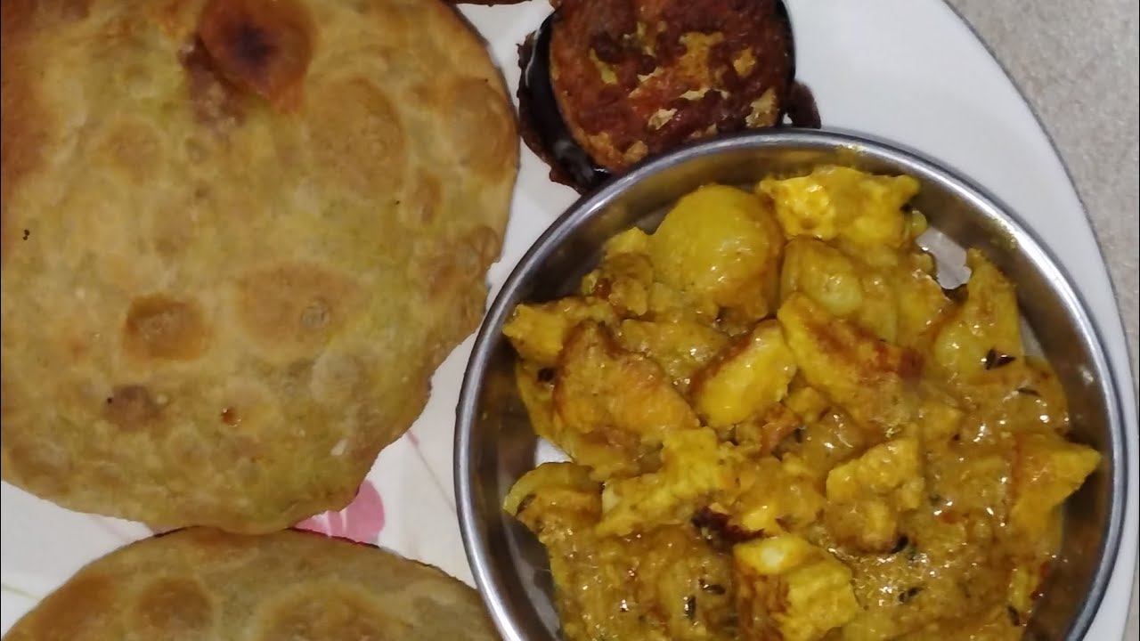 मटर की कचौरी और पनीर आलू की शाकाहारी सब्जी, कोलकाता का फेमस व्यंजन #viral #viralvideo #video #food 