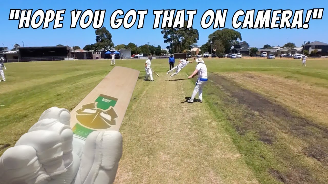 ABSOLUTE SCREAMER Taken on Green Wicket! | GoPro POV Cricket