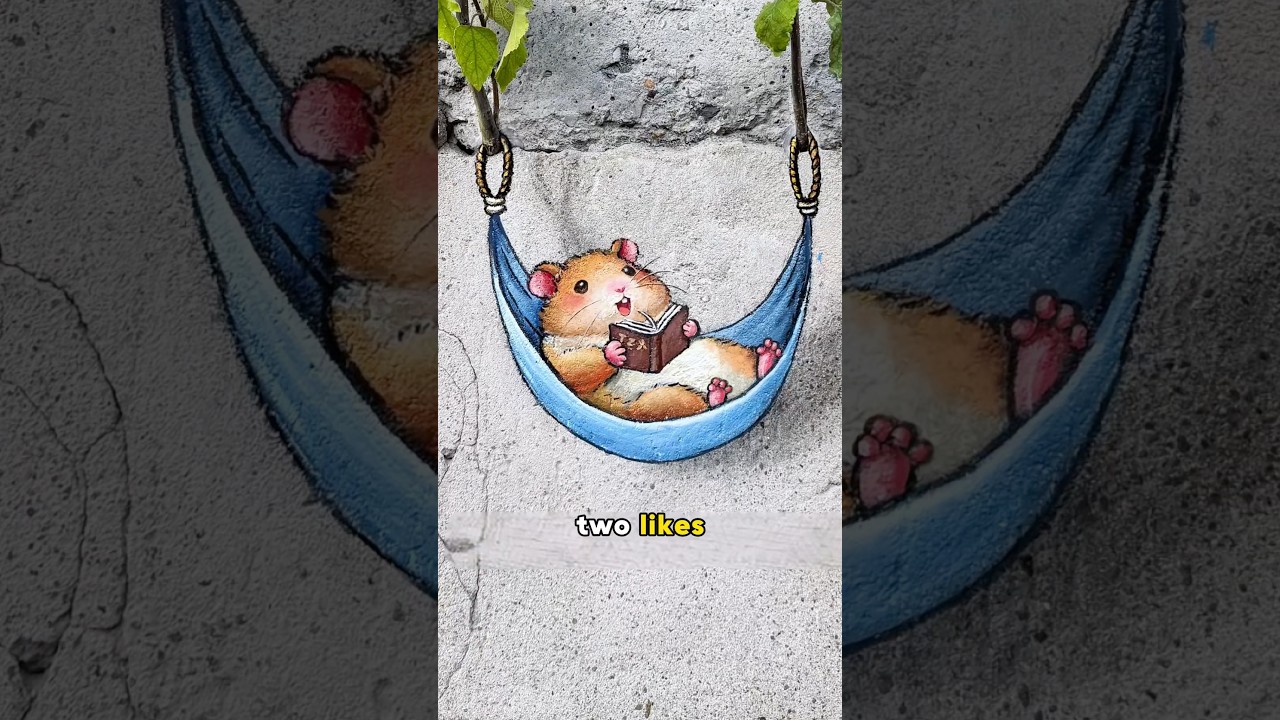 Она создает уличное искусство, которое поражает всех #shorts