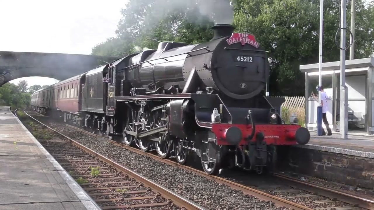 Black five 45212 southbound at Long Preston  10th July 2025