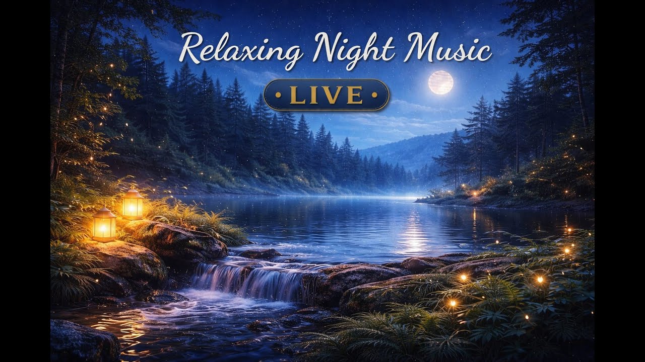 Relaxing Night Nature Music LIVE Deep Ambient Sounds for Slee,Relax & Peace
