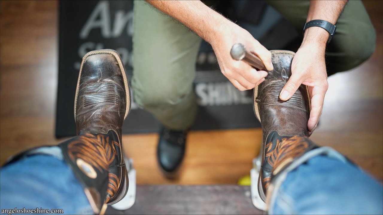 TAKE A SEAT!!! TAP TAP RELAX!!! | Angelo Shoe Shine ASMR