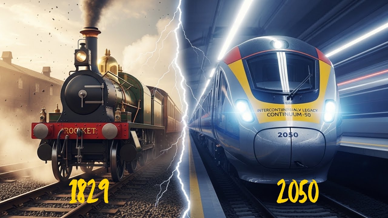🚆 America & Britain Trains Evolution | 200+ Years of Rail History | Сompilation