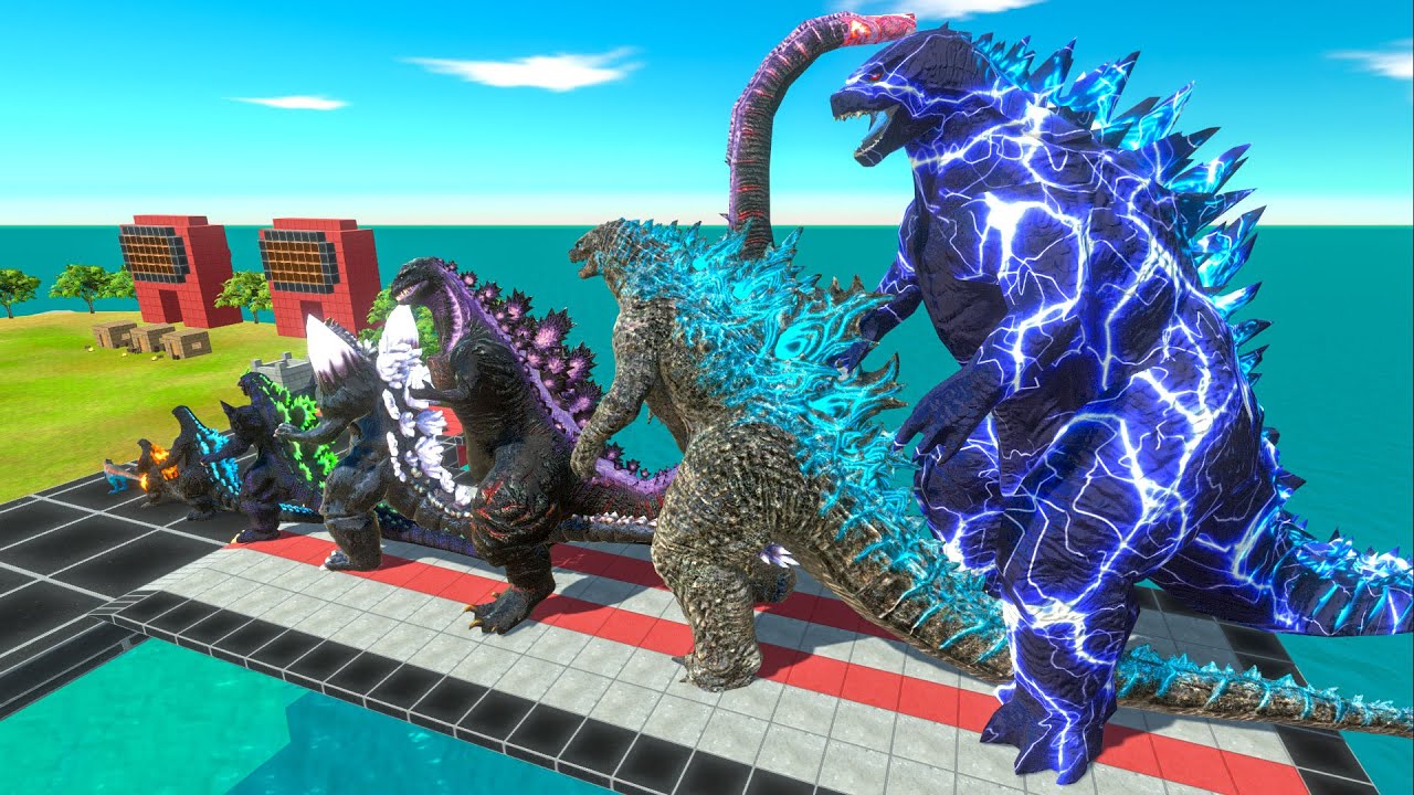 EVOLUTION of LIGHTNING GODZILLA 2014 Size Comparison vs Team MECHAGODZILLA 2021 New Empire