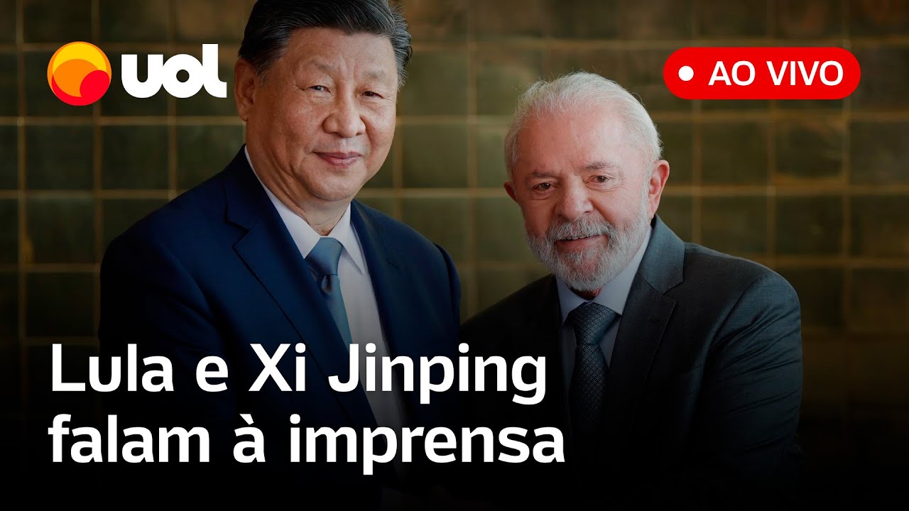 Lula e Xi Jinping falam à imprensa sobre acordos comerciais entre Brasil e China; acompanhe ao vivo