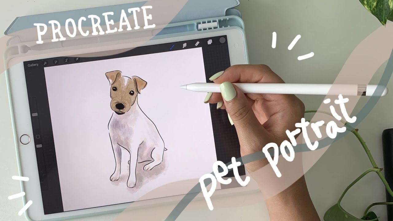 Procreate | Easy Dog Illustration