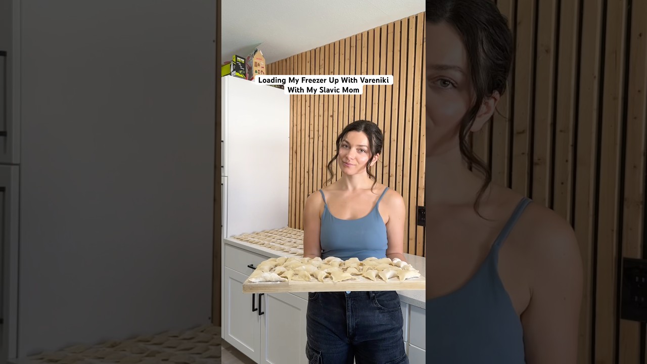 Loading My Freezer With Vareniki With My Slavic Mom #easterneuropean #slavic #pierogi #freezermeals